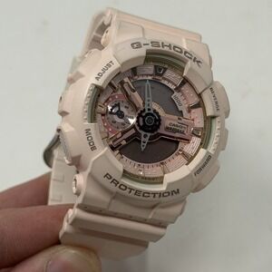 Casio G Shock Watch Womens GMA S110MP Light Pink Analog Digital Shock